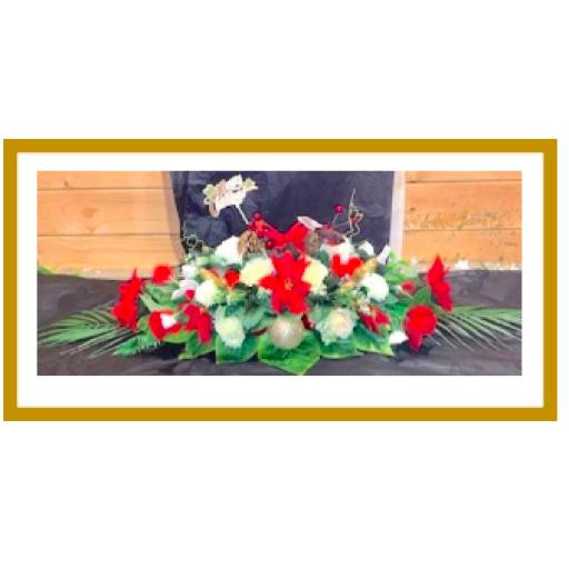 CHRISTMAS TABLE CENTREPIECE - TRADITIONAL - ANY COLOUR - 2FT